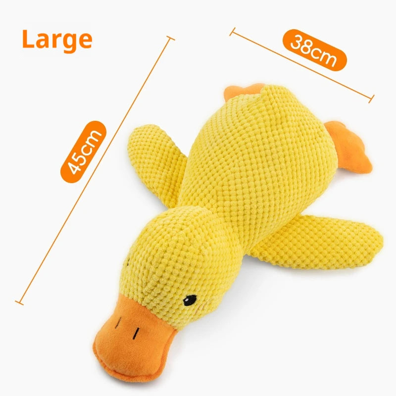 Dog Toy Stomping Duck Bite Resistant Grinding Teeth Cleaning Large Dog Interactive Entertainment Puppy Boredom Pet Plush Toy